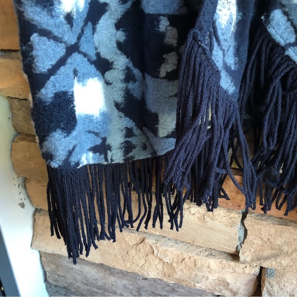 Lucky Brand blue fringe open cardigan sweater NWT Medium & XL - Picture 2 of 14